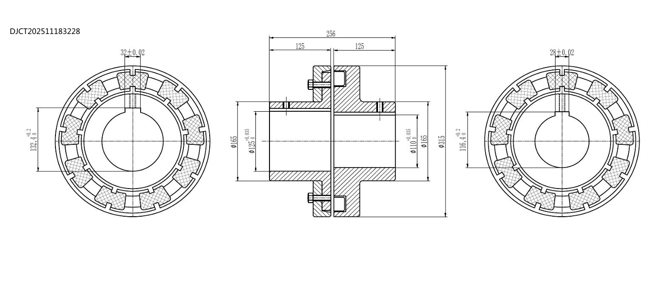 Муфта H 315 A TYPE MNE03 85H7 100H7 