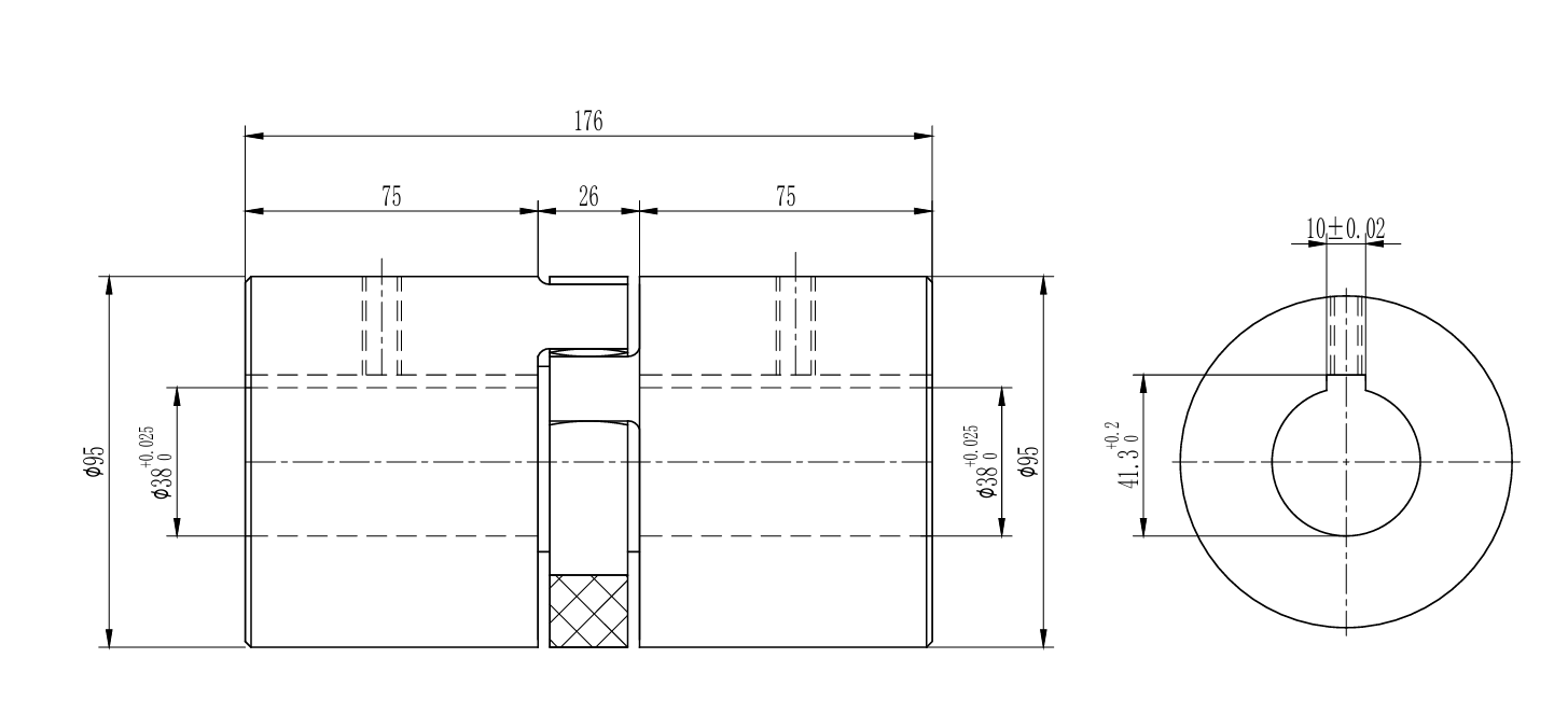 Муфта GR 42 тип ROTEX 38H7 38H7 LONG