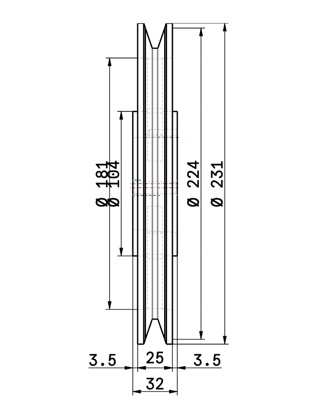 Шкив SPB TB 224/1 2012