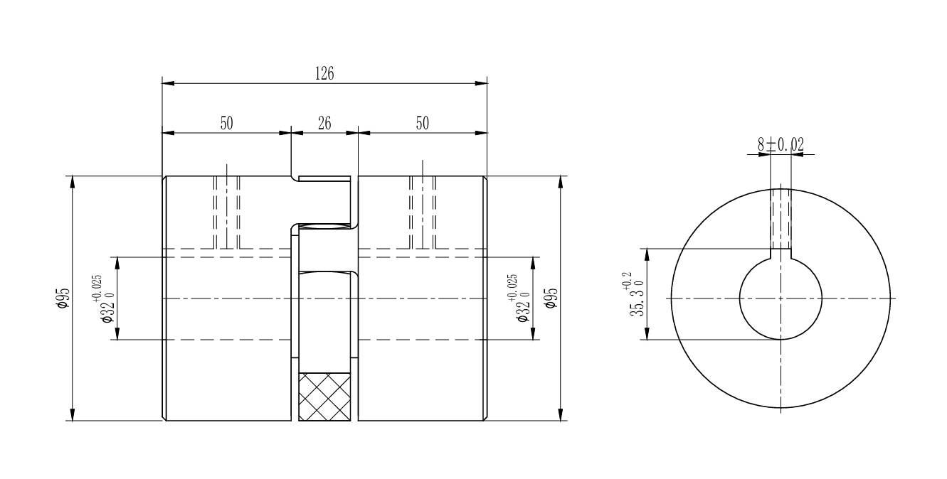 Муфта GR 42 тип ROTEX 32H7 32H7