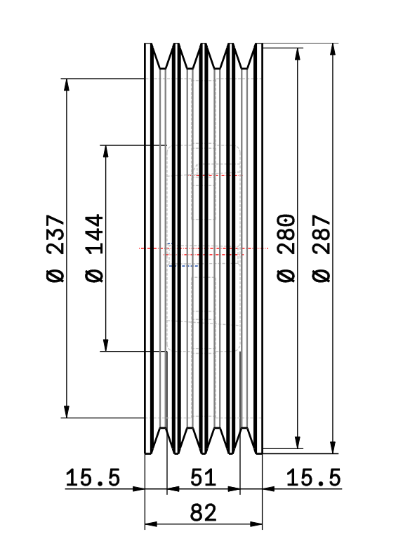 Шкив SPB 280-4 (3020) шкив 280 мм клиновой