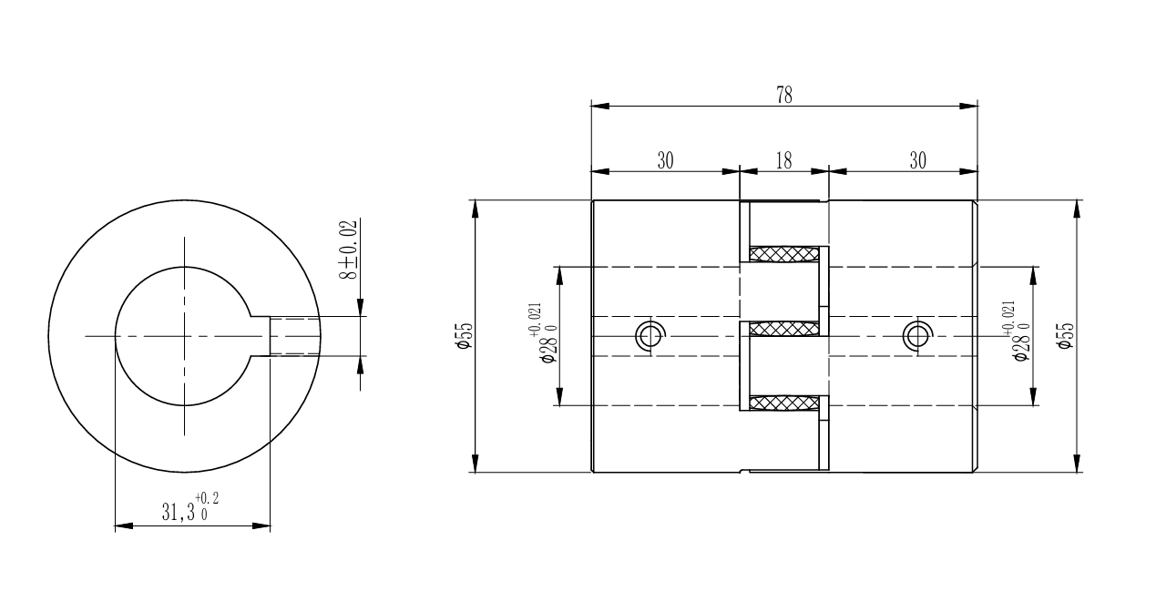 Муфта GR 24 тип ROTEX 28H7 28H7   
