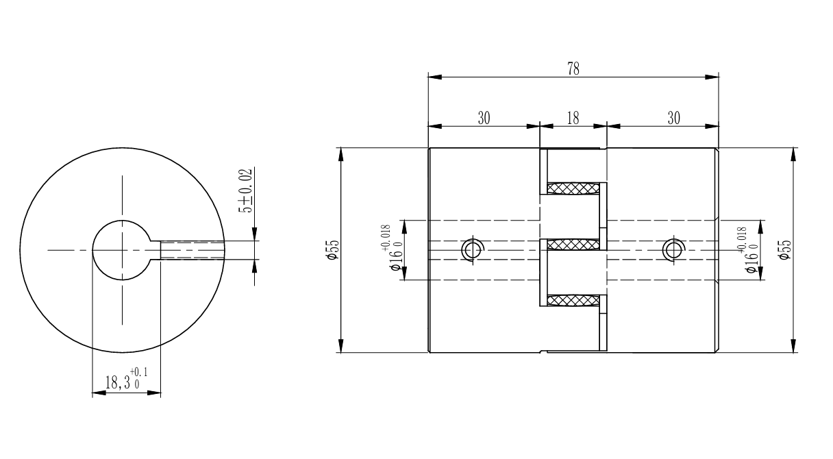 Муфта GR 24 тип ROTEX 16H7 16H7