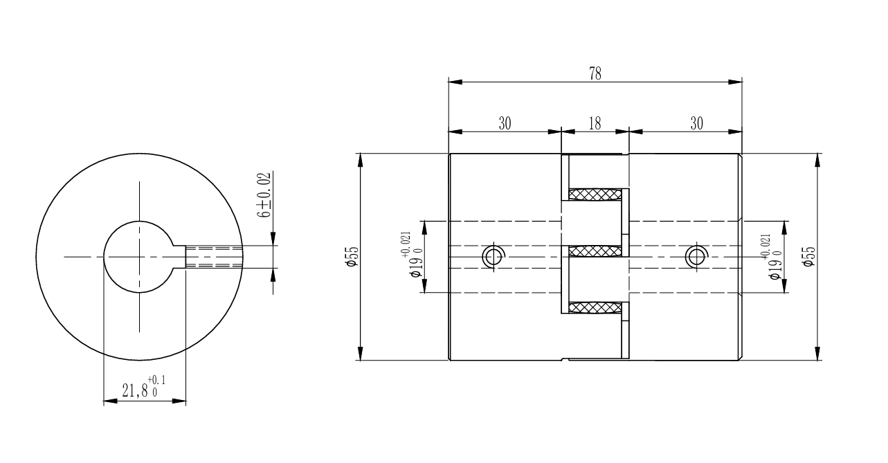 Муфта GR 24 тип ROTEX 19H7 19H7