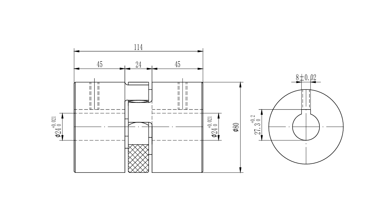 Муфта GR 38 тип ROTEX 24H7 24H7
