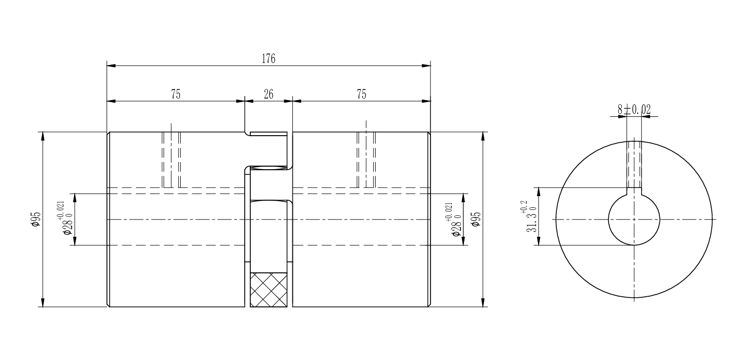Муфта GR 42 тип ROTEX 28H7 28H7 LONG