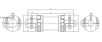 Муфта кулачковая 120 x L330 DBSE 200mm 98ShA GS St 42H7 / 60H7k