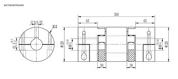 Муфта кулачковая зажимная (Rotex 55 st) 2X 120 x L260 98ShA GS DKM St 40H7 40H7
