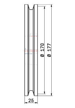 Шкив SPB TB 170/1 1610