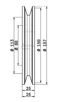 Шкив SPB 150-1 (1610)