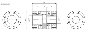 Муфта кулачковая зажимная MZG36 D95 48H7 38H7
