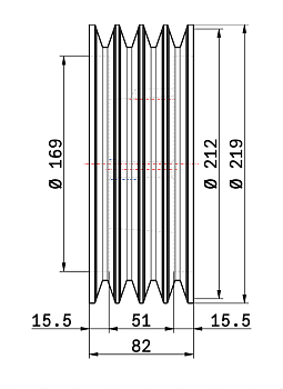 Шкив SPB TB 212/4 3020