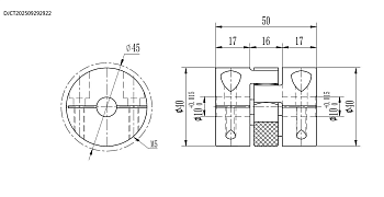 Муфта зажимная F-MDF01-D40S-d10-e10-01 Rotex 19 GS M5 98 ShA